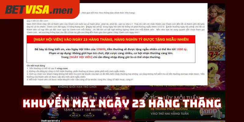 BETVISA - Trang Chủ Nhà Cái BET VISA Cập Nhật Mới 2025 21 Tiếp cận quà tặng 1000 tỷ đồng vào ngày 23